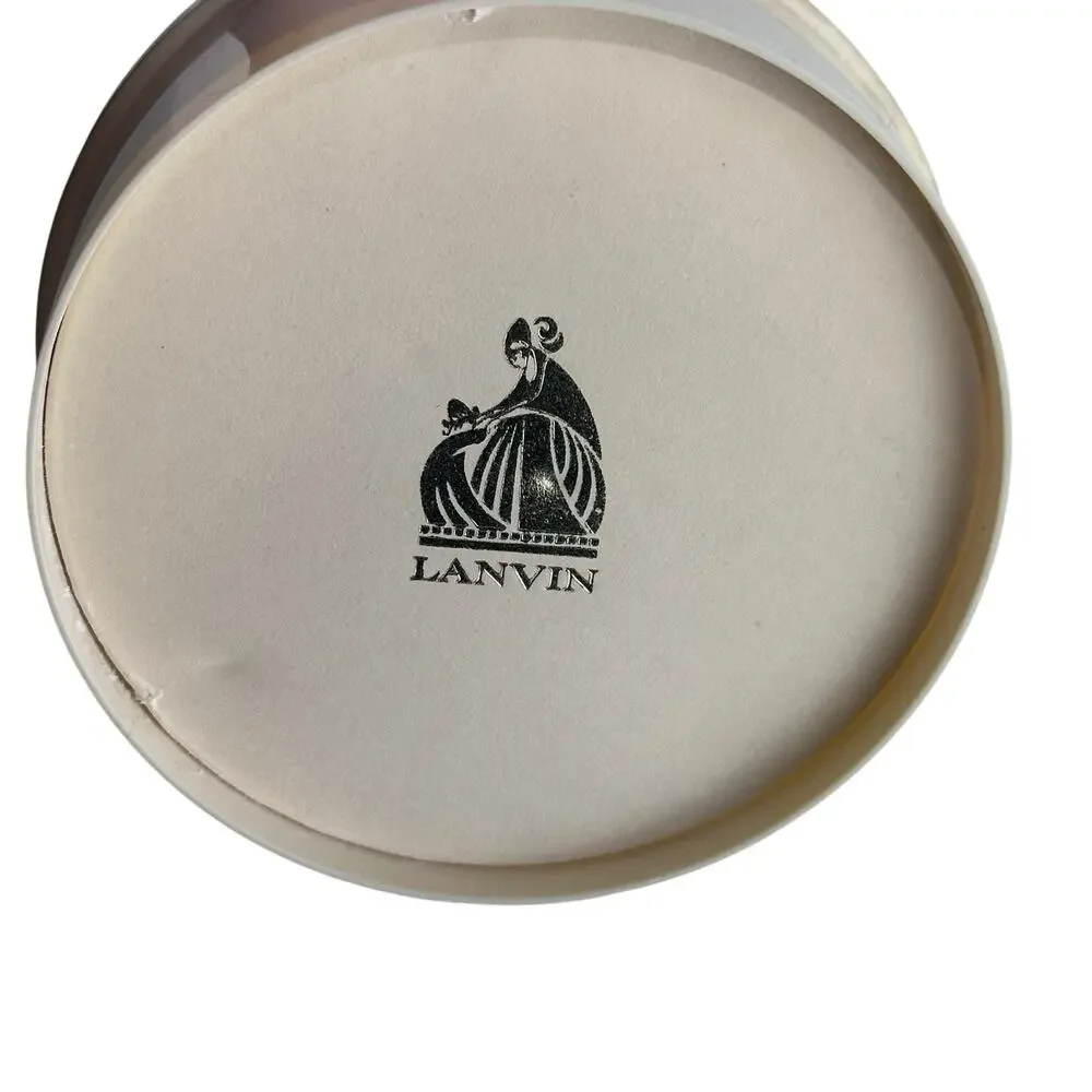 Lanvin My Sin Dusting Powder Black Round Container 9 oz Puff Parfums Vintage